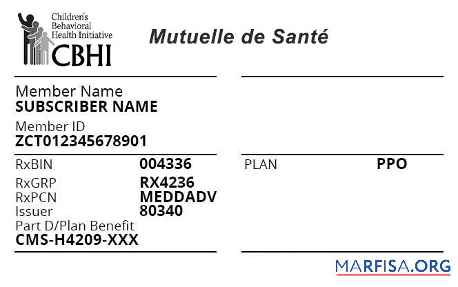 Realistic Rwanda health insurance card real example